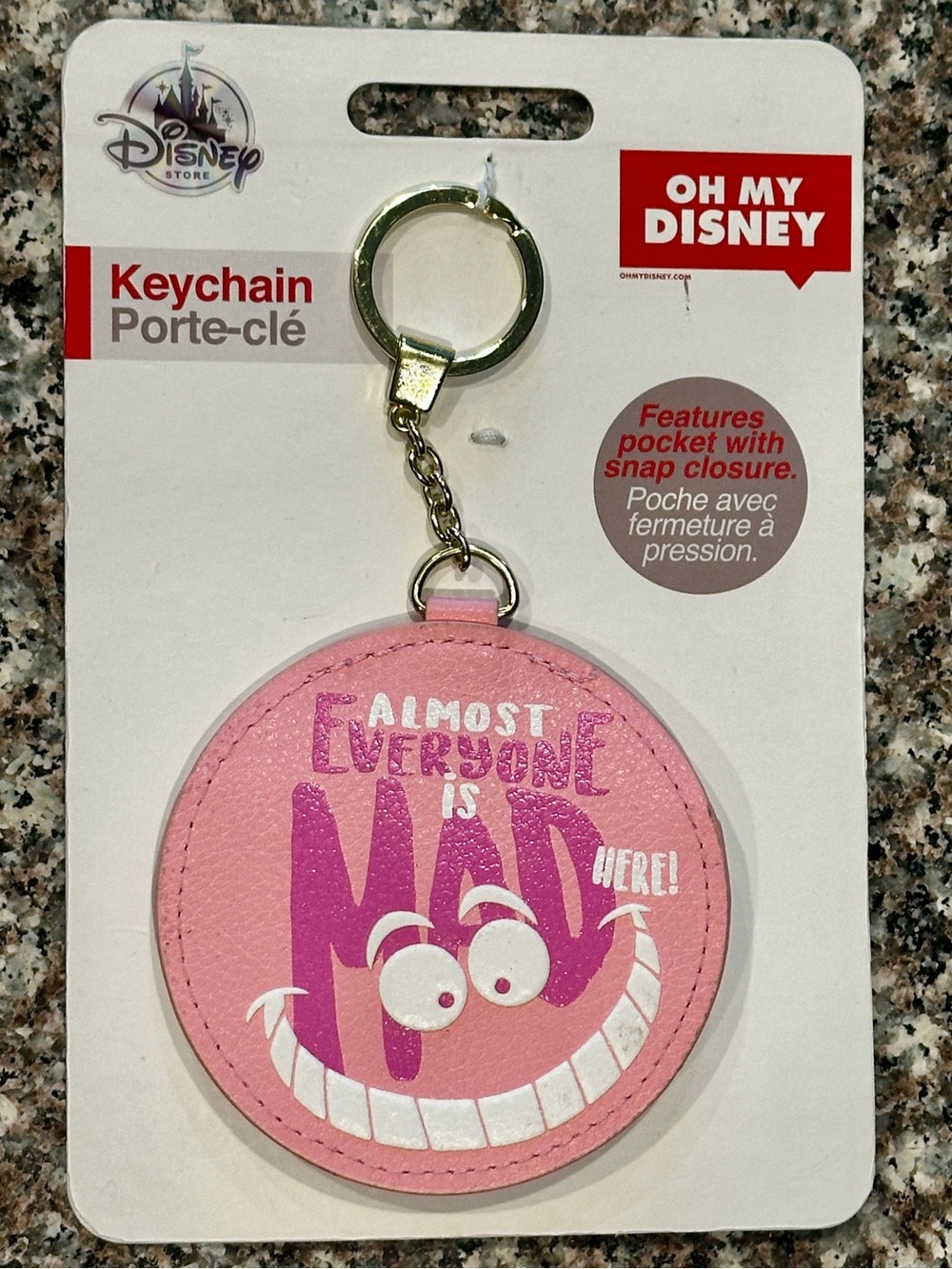 Disney, Oh My Disney “Almost Everyone is Mad Here!” Pocket Keychain
